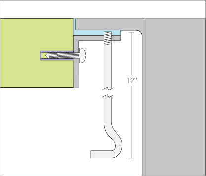MILA MTK-101AL Sink Flush Mounting Kit
