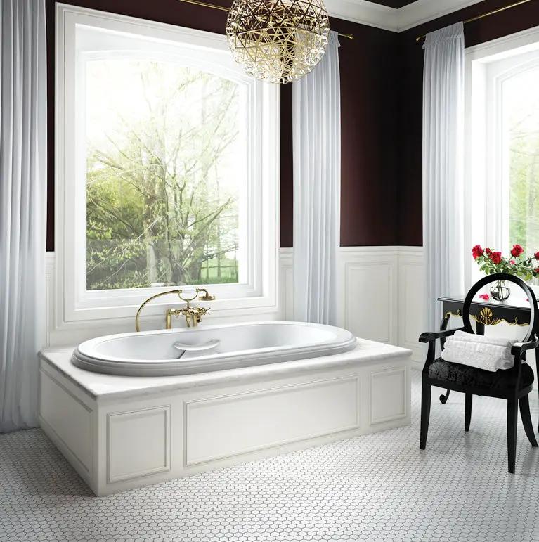 Bain Ultra BELSRDA0T Elegancia 7236 C10 Thermomasseur Drop-in Bathtub