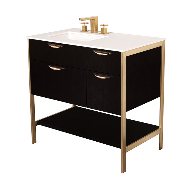 Lacava Navi 36" Free Standing Under-Counter Vanity - Left