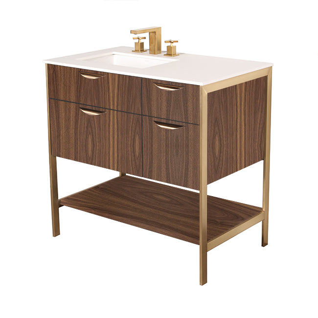 Lacava Navi 36" Free Standing Under-Counter Vanity - Left