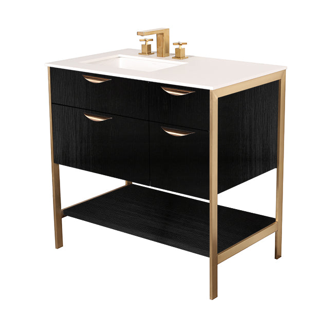 Lacava Navi 36" Free Standing Under-Counter Vanity - Left