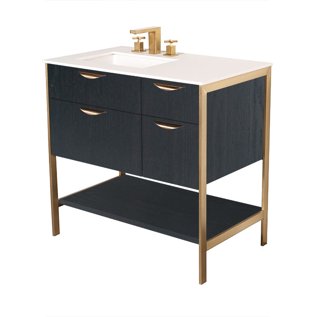 Lacava Navi 36" Free Standing Under-Counter Vanity - Left