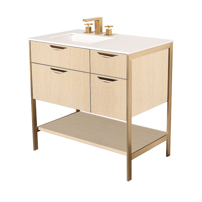 Lacava Navi 36" Free Standing Under-Counter Vanity - Left