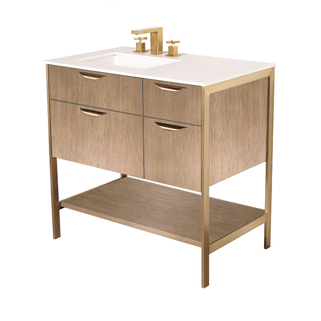 Lacava Navi 36" Free Standing Under-Counter Vanity - Left