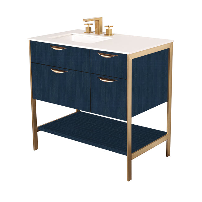 Lacava Navi 36" Free Standing Under-Counter Vanity - Left