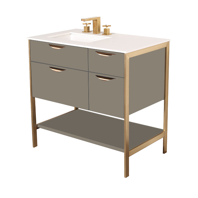 Lacava Navi 36" Free Standing Under-Counter Vanity - Left