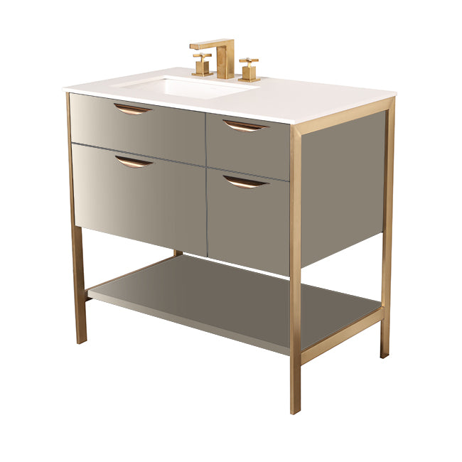 Lacava Navi 36" Free Standing Under-Counter Vanity - Left