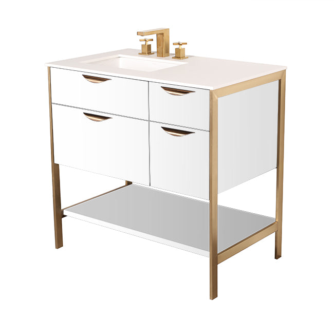 Lacava Navi 36" Free Standing Under-Counter Vanity - Left