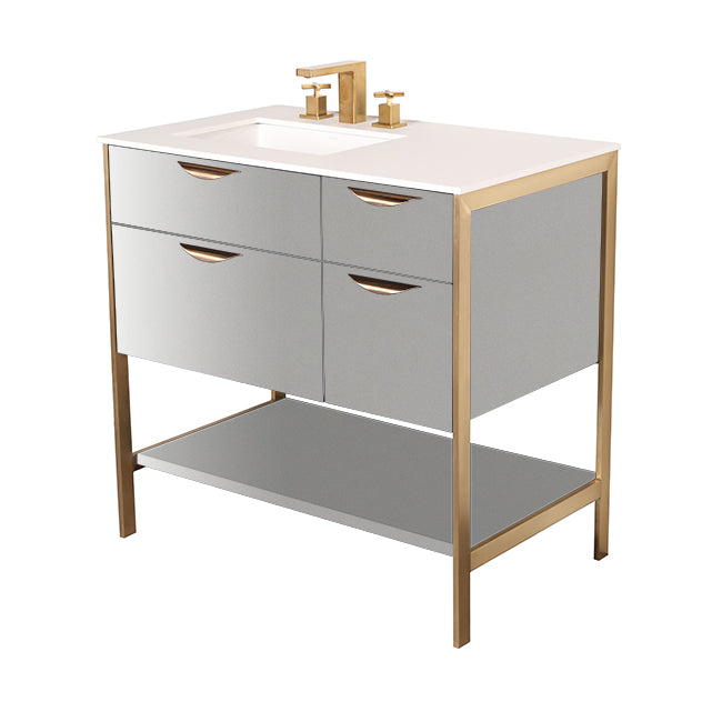 Lacava Navi 36" Free Standing Under-Counter Vanity - Left