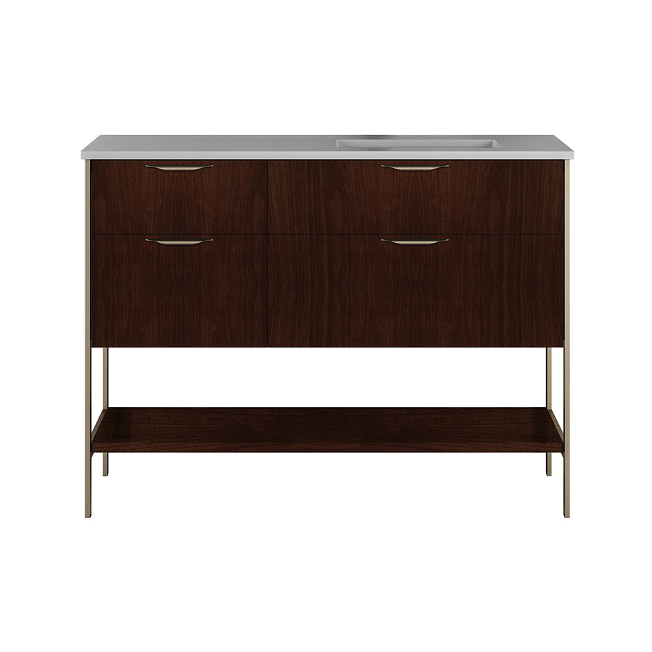 african mahogany vanity