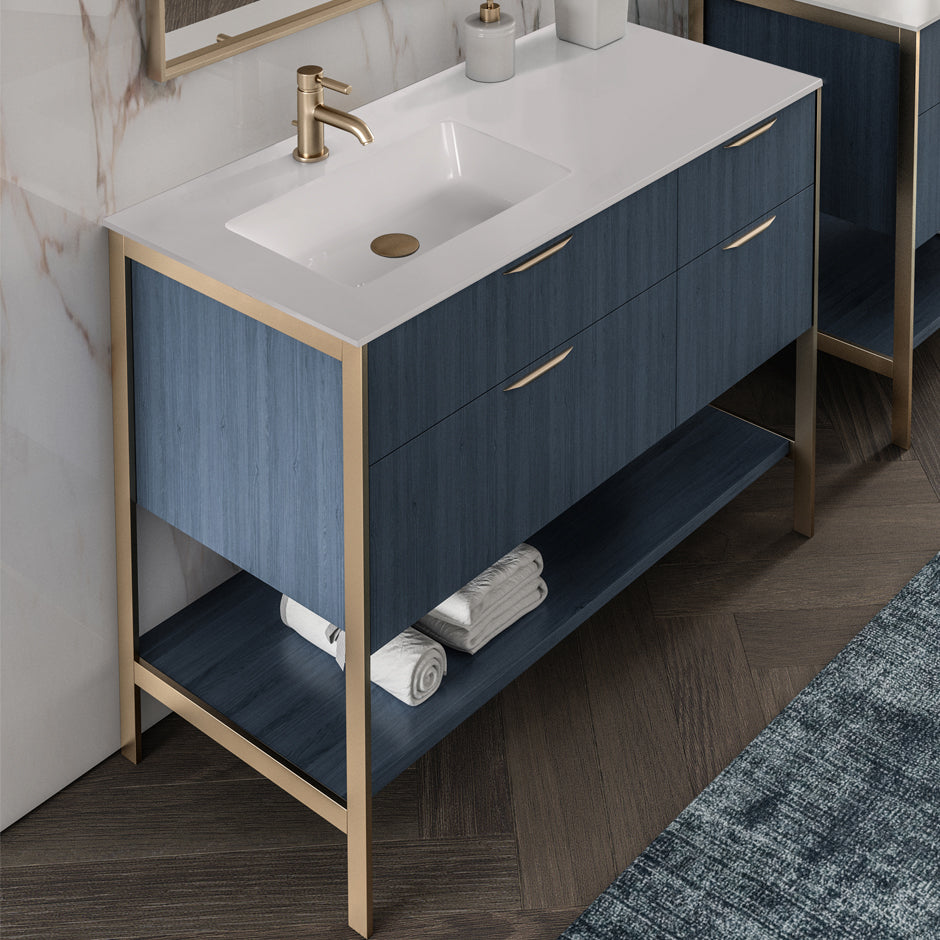 horizon blue  vanity