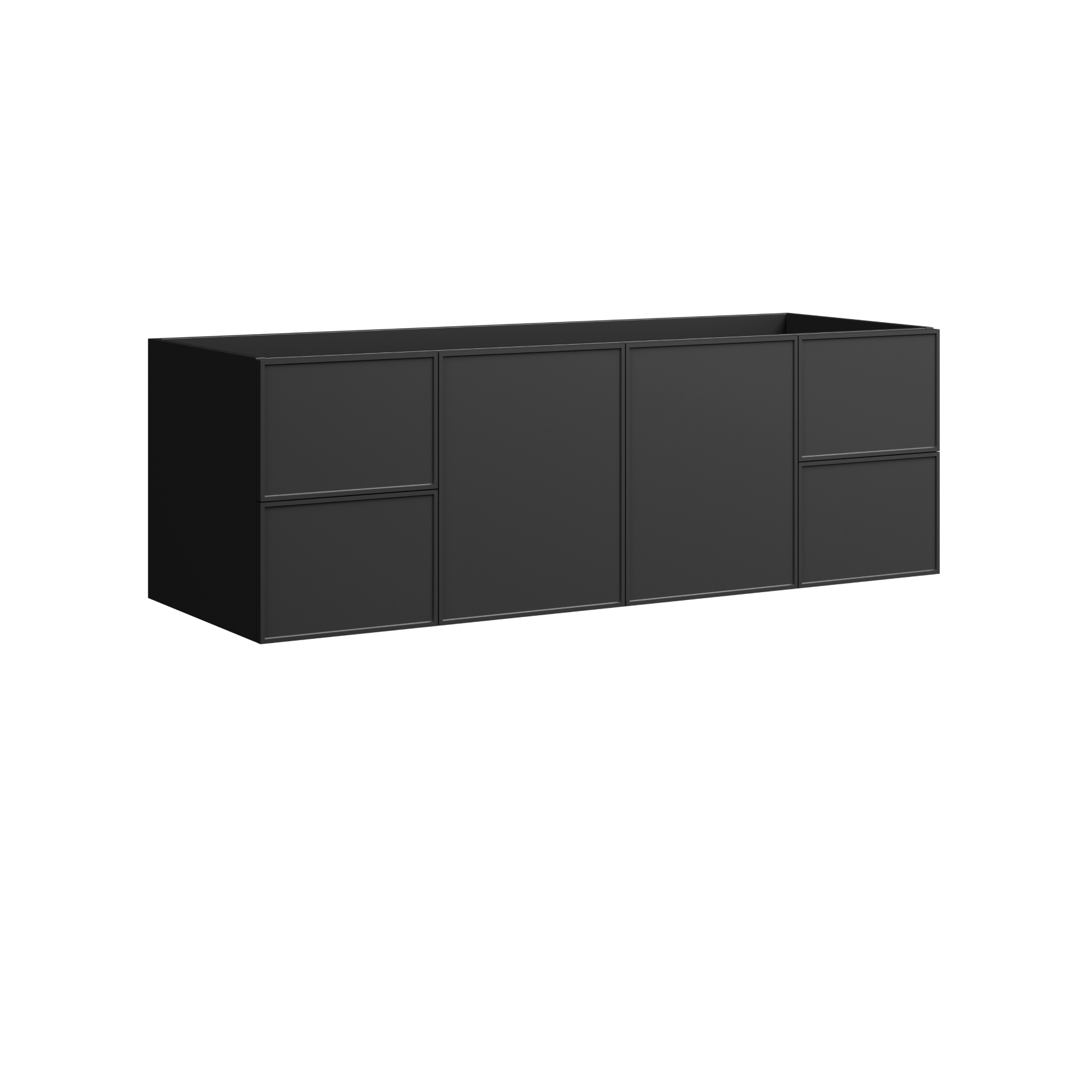 Timberline Natick 60" x 21" x 20" Wall Mounted Vanity