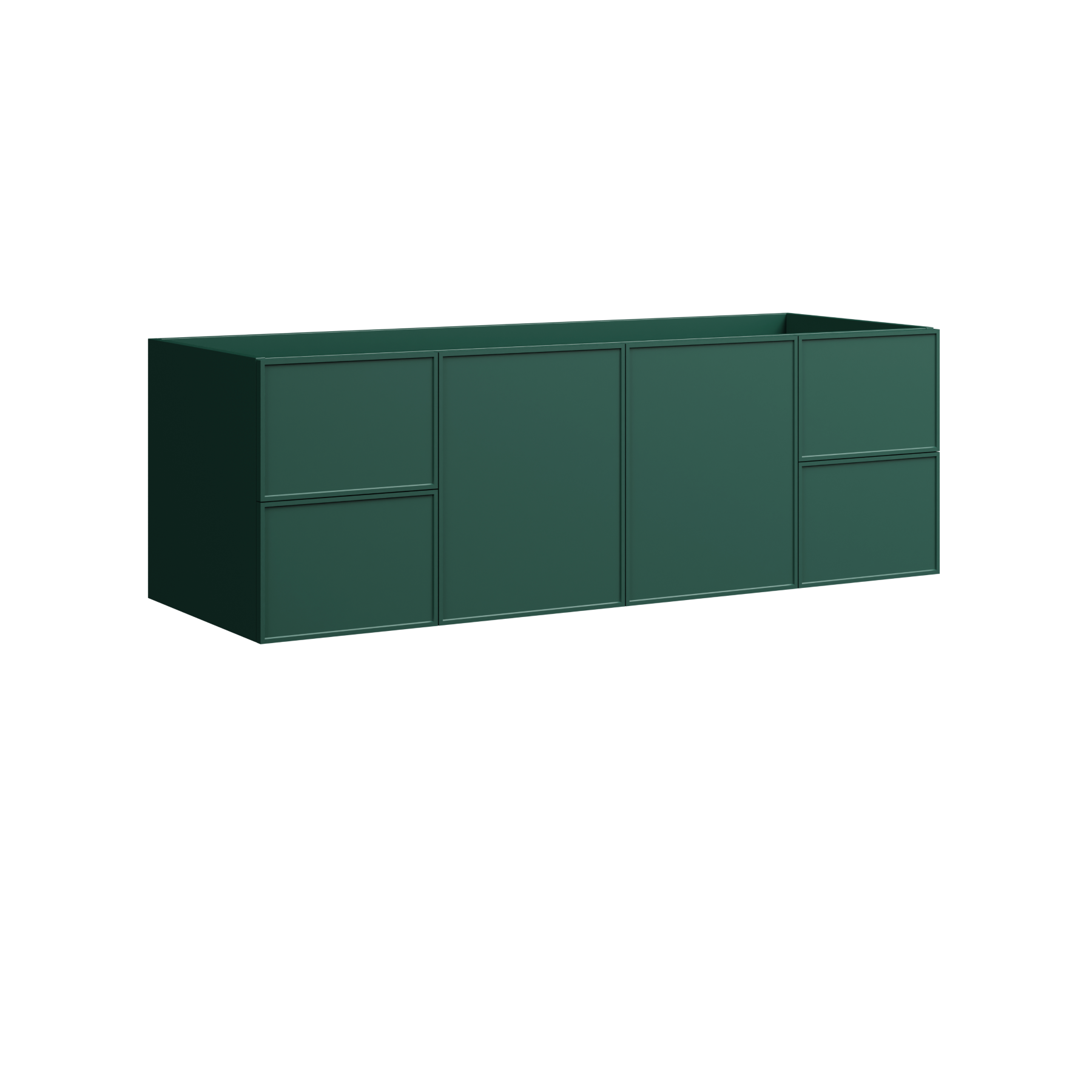 Timberline Natick 60" x 21" x 20" Wall Mounted Vanity