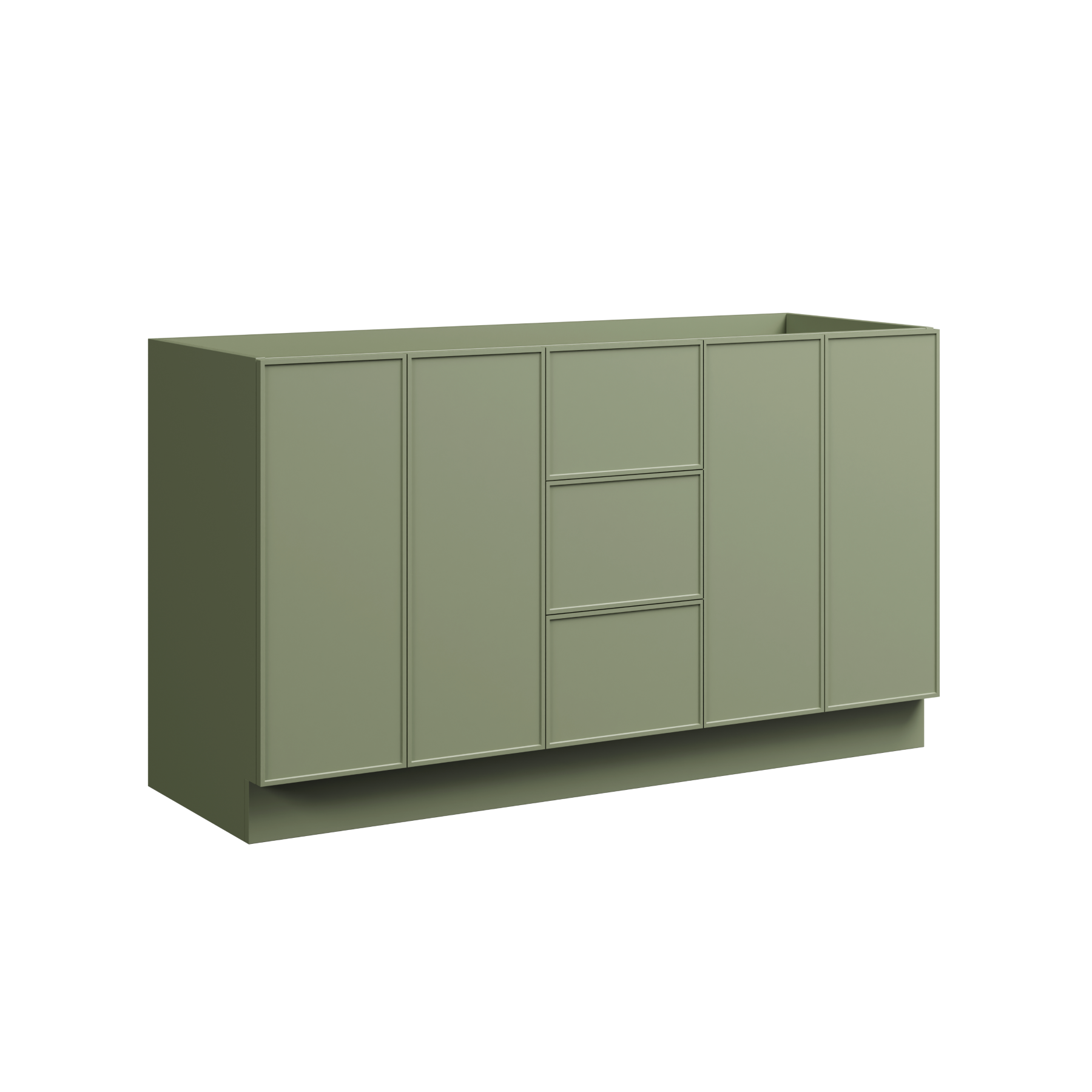 Timberline Natick 60" x 21" x 34.5" Floor Standing Double Vanity by Timberline