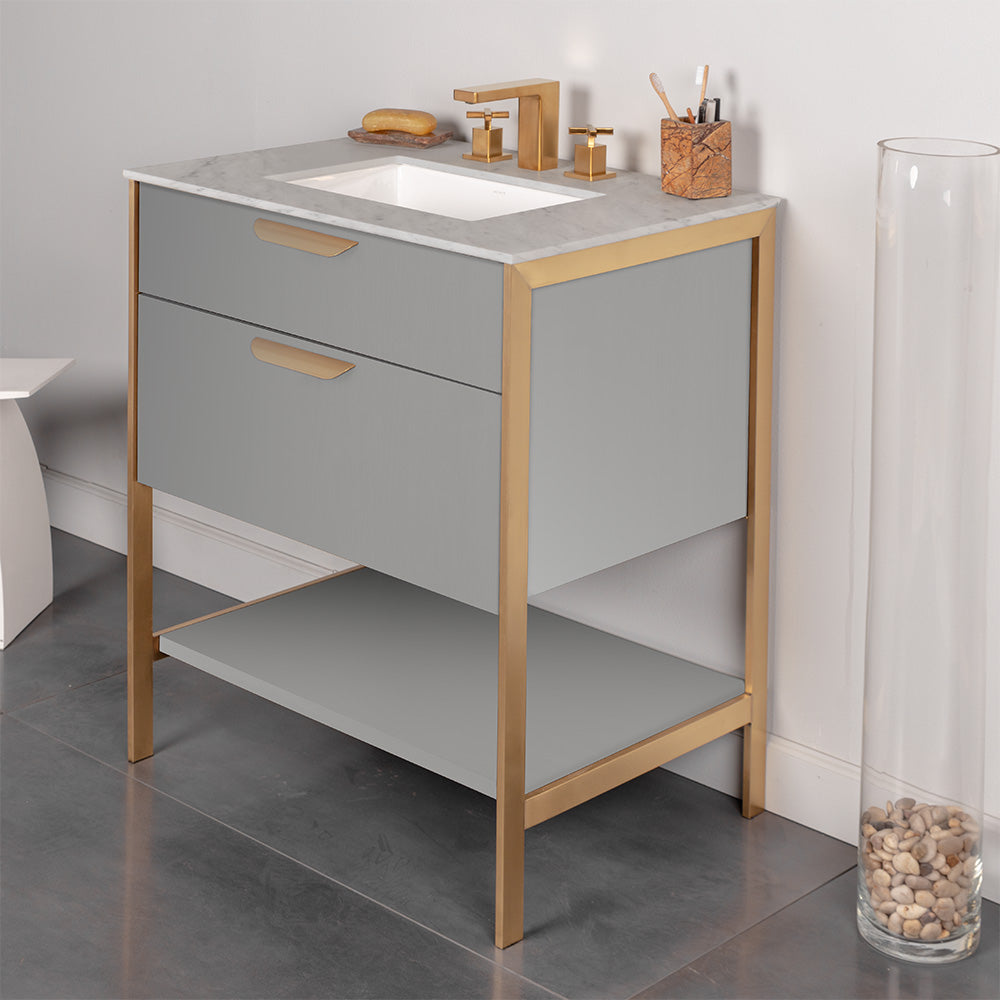 matte ardesia vanity