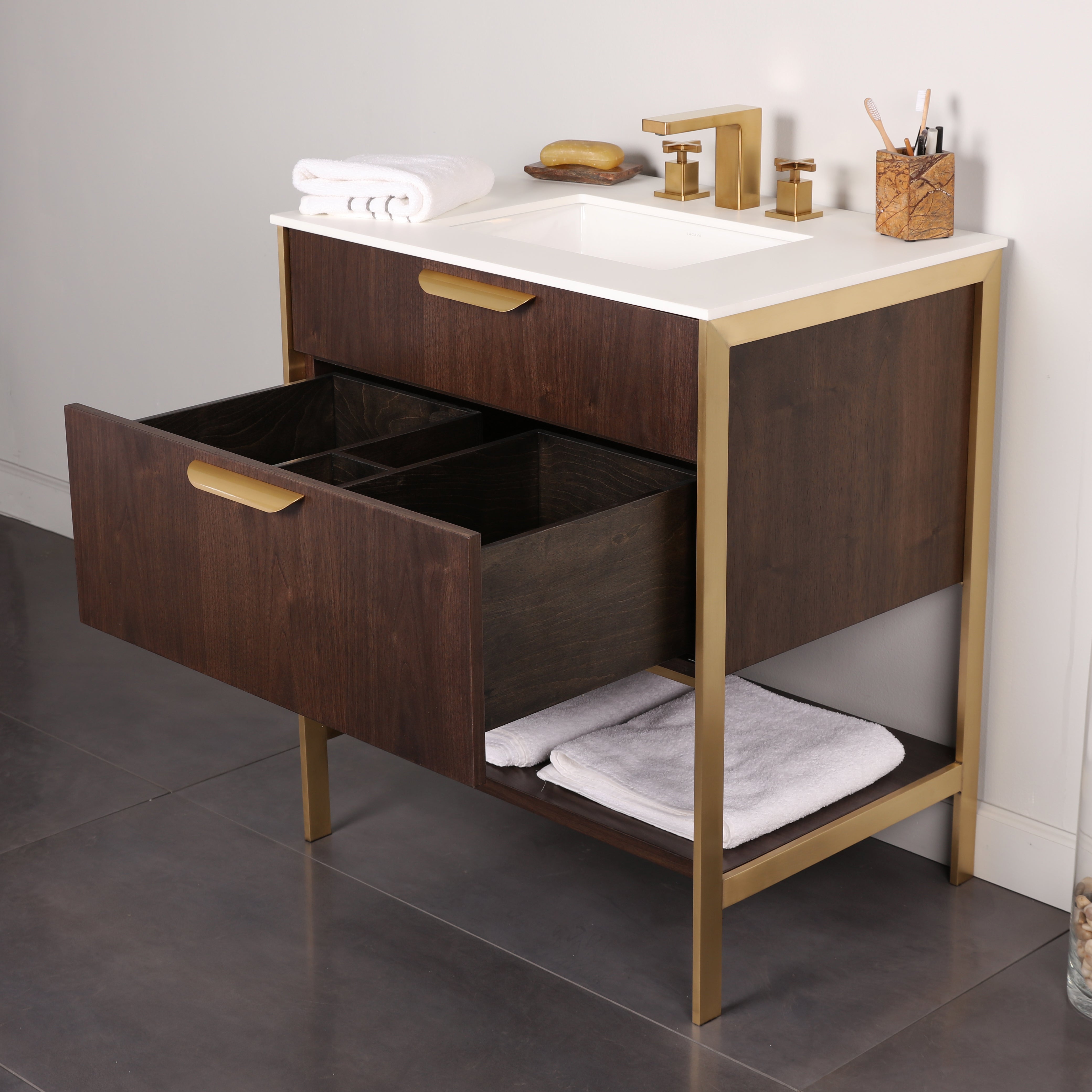 fluttini detailing front side vanity