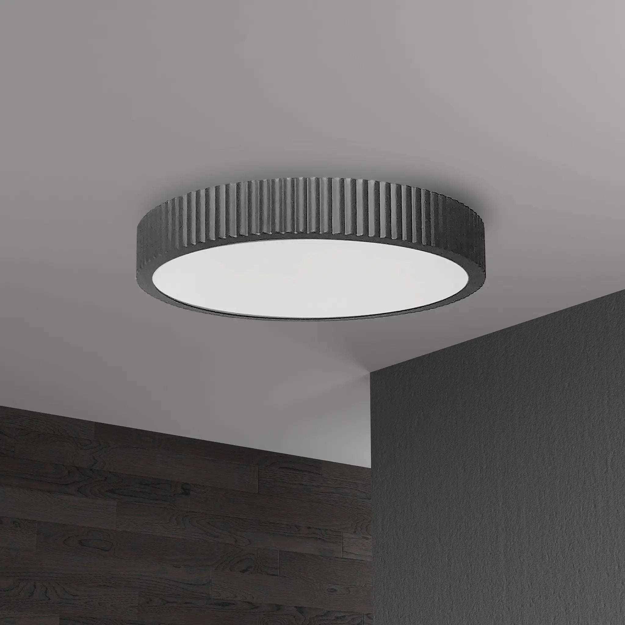 matte black flush mount