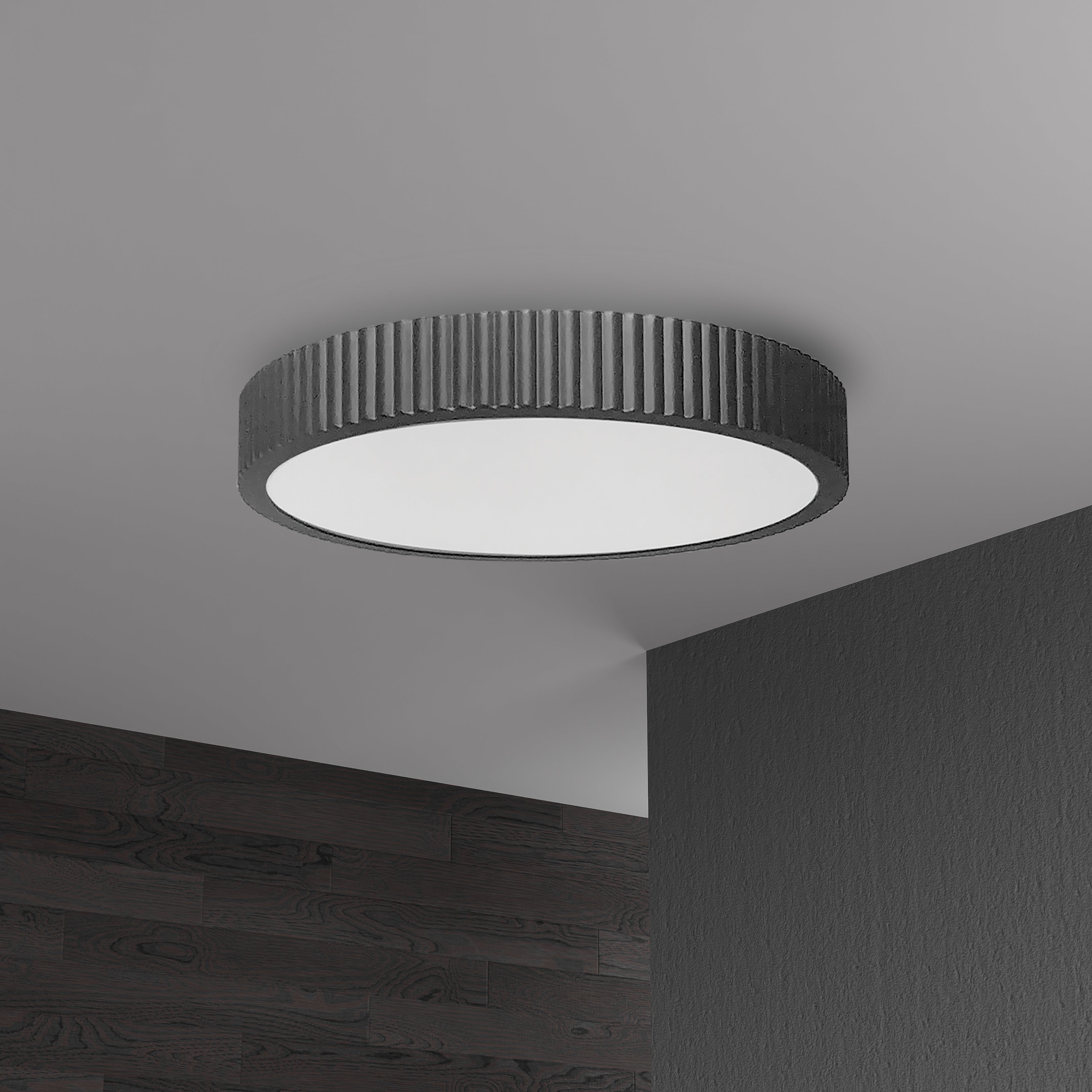 matte black flush mount