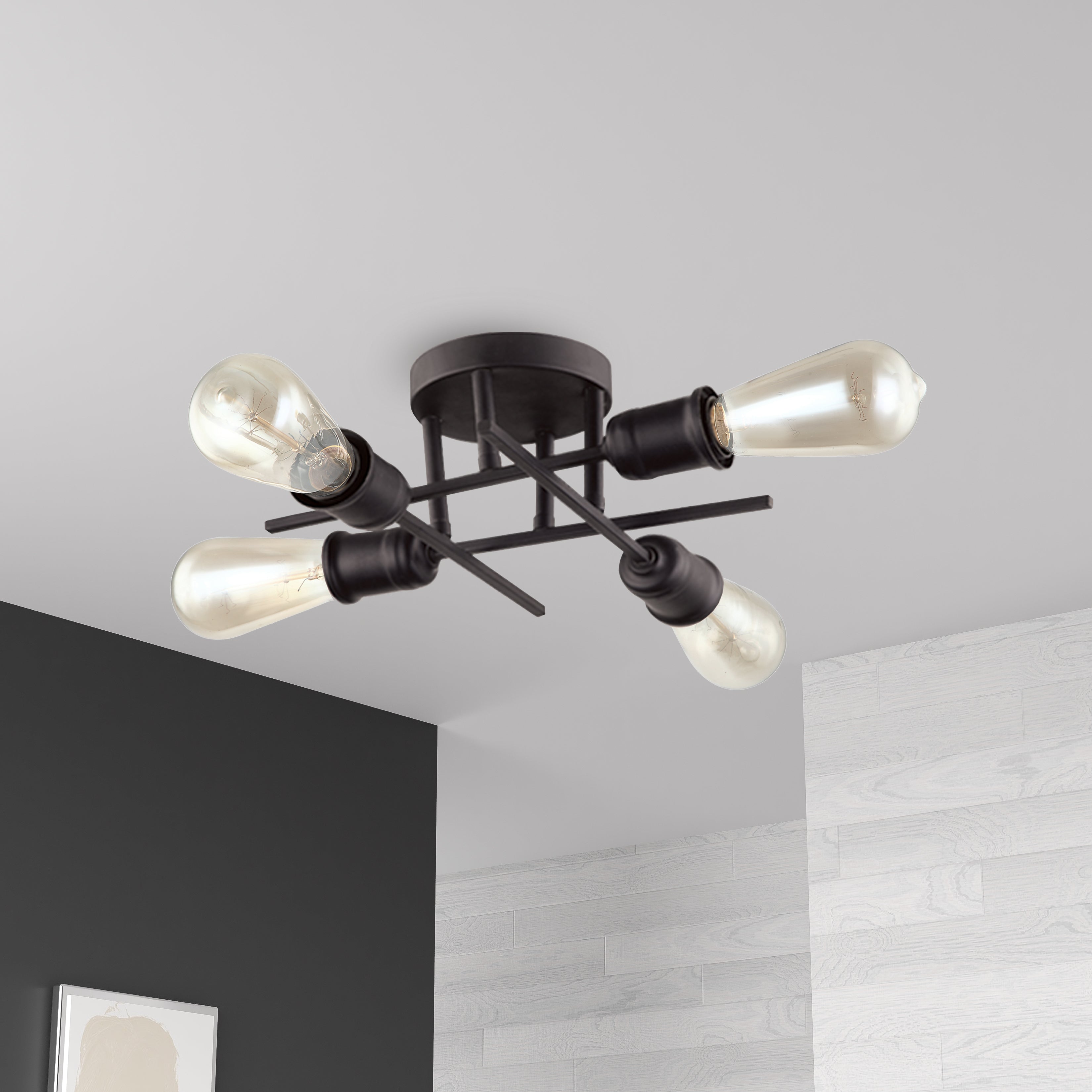 espresso flush mount