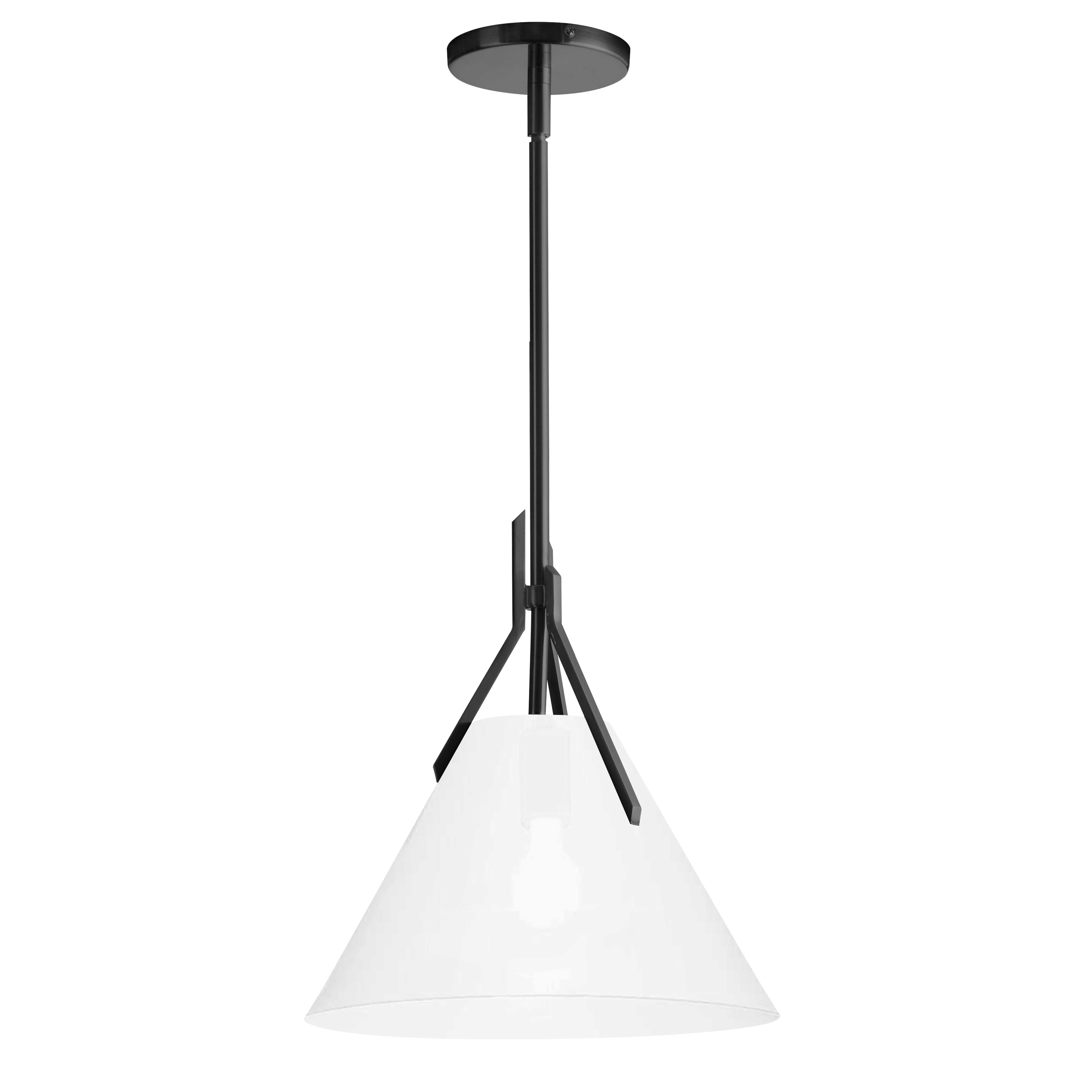 Dainolite 1 Light Incandescent Pendant with Opal Glass