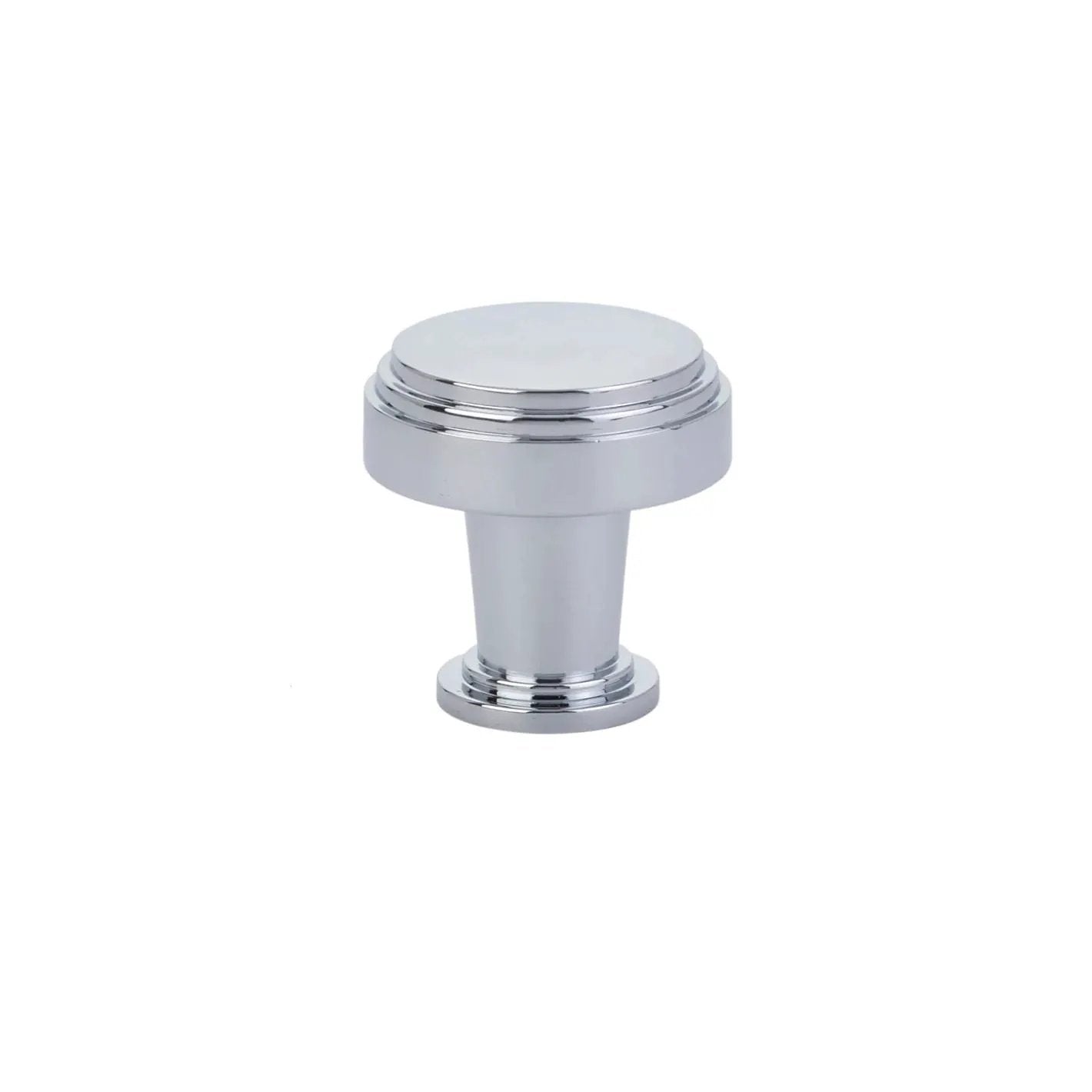 polished chrome cabinet knob