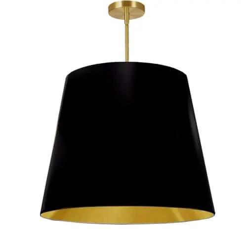 Dainolite 1 Light Oversized Drum Pendant by Dainolite