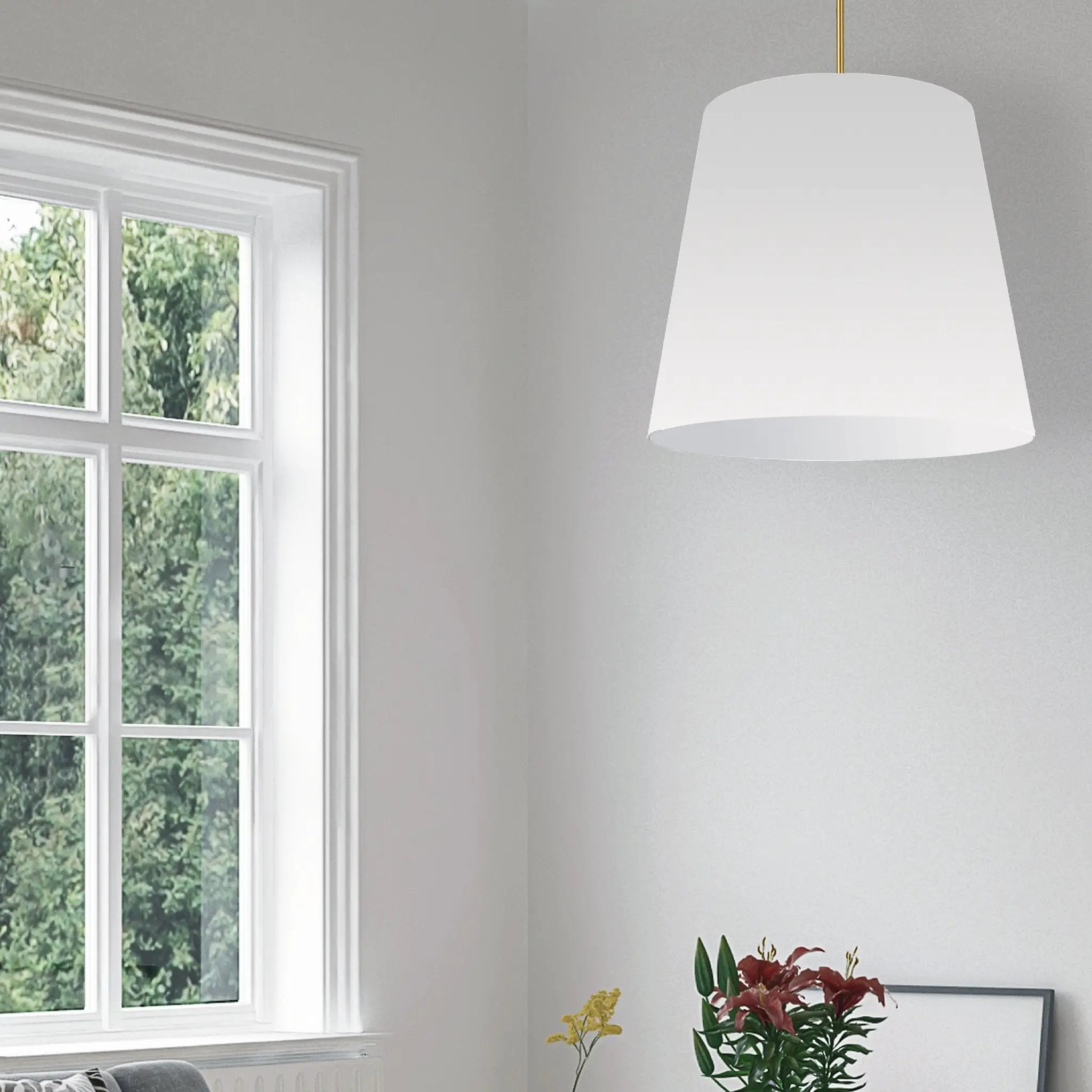 white pendants