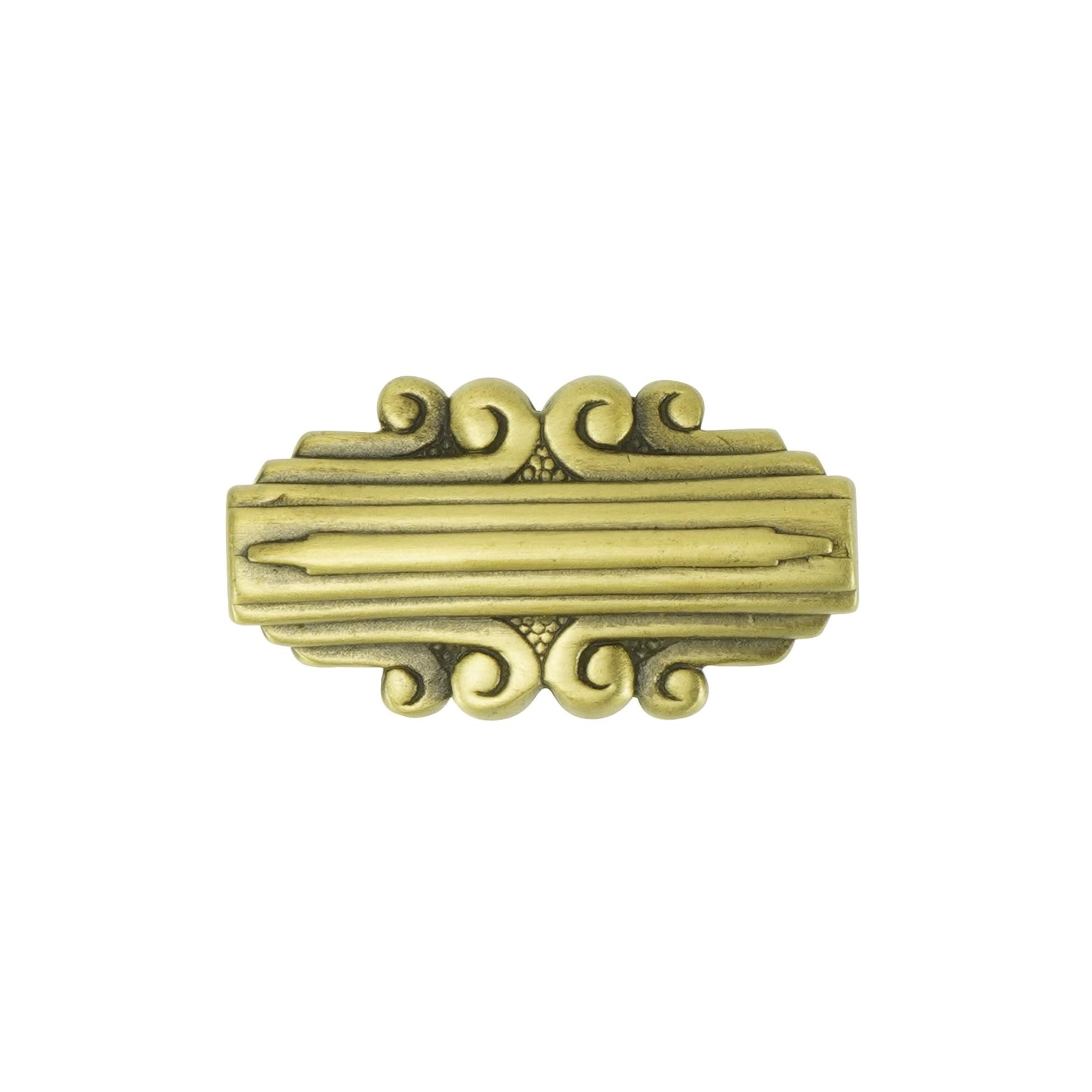 burnish brass knob