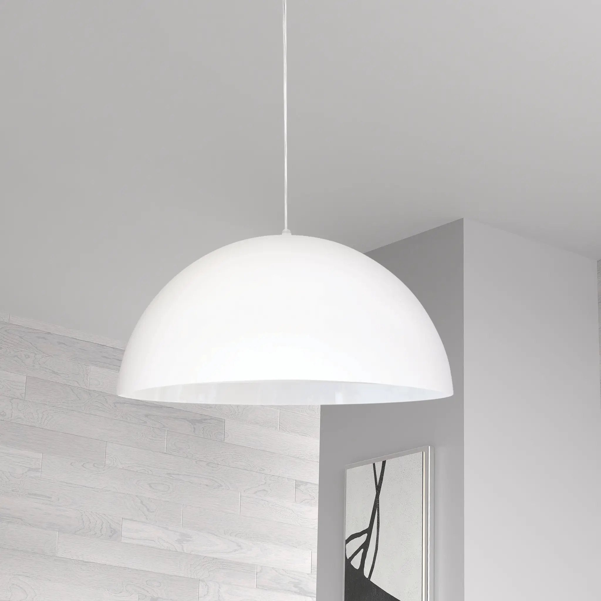matte white pendants