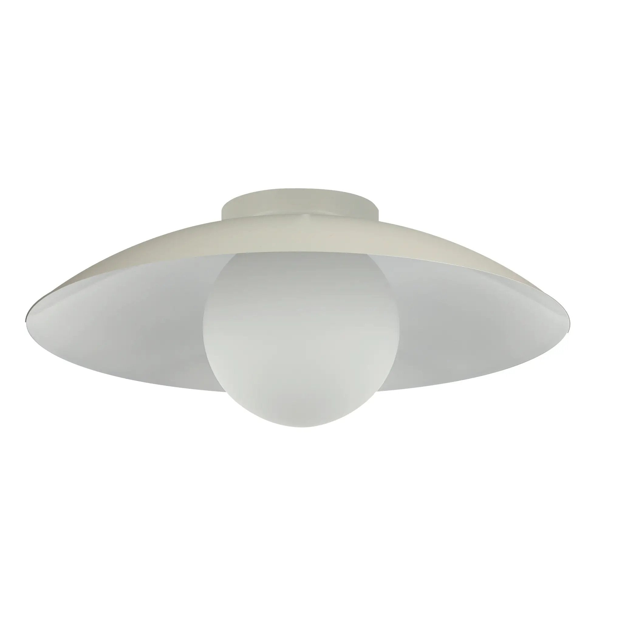 Dainolite 1 Light Flush Mount with Opal Glass by Dainolite