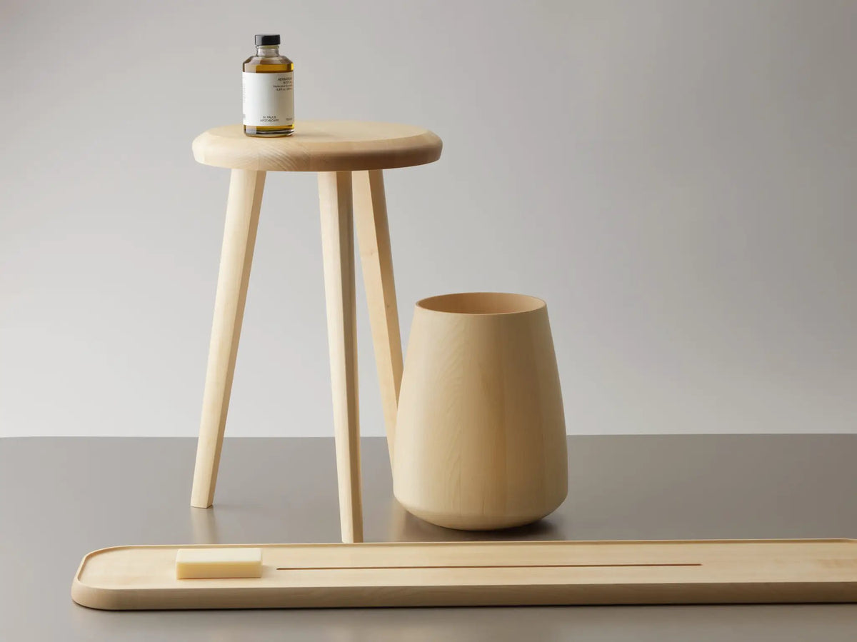maple natural paper bin