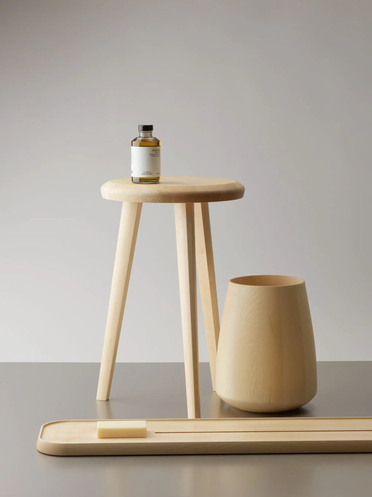 maple natural paper bin