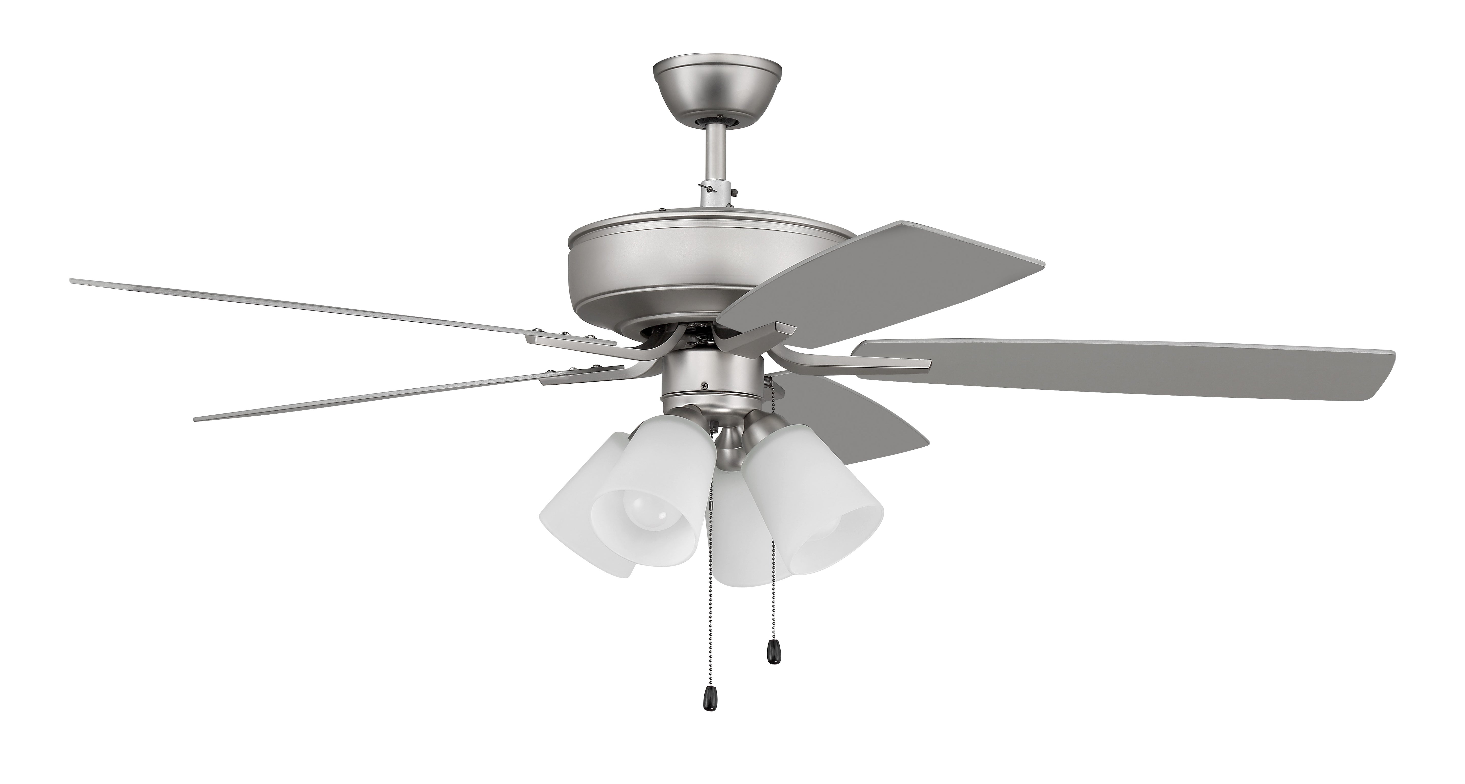 brushed nickel ceiling fans