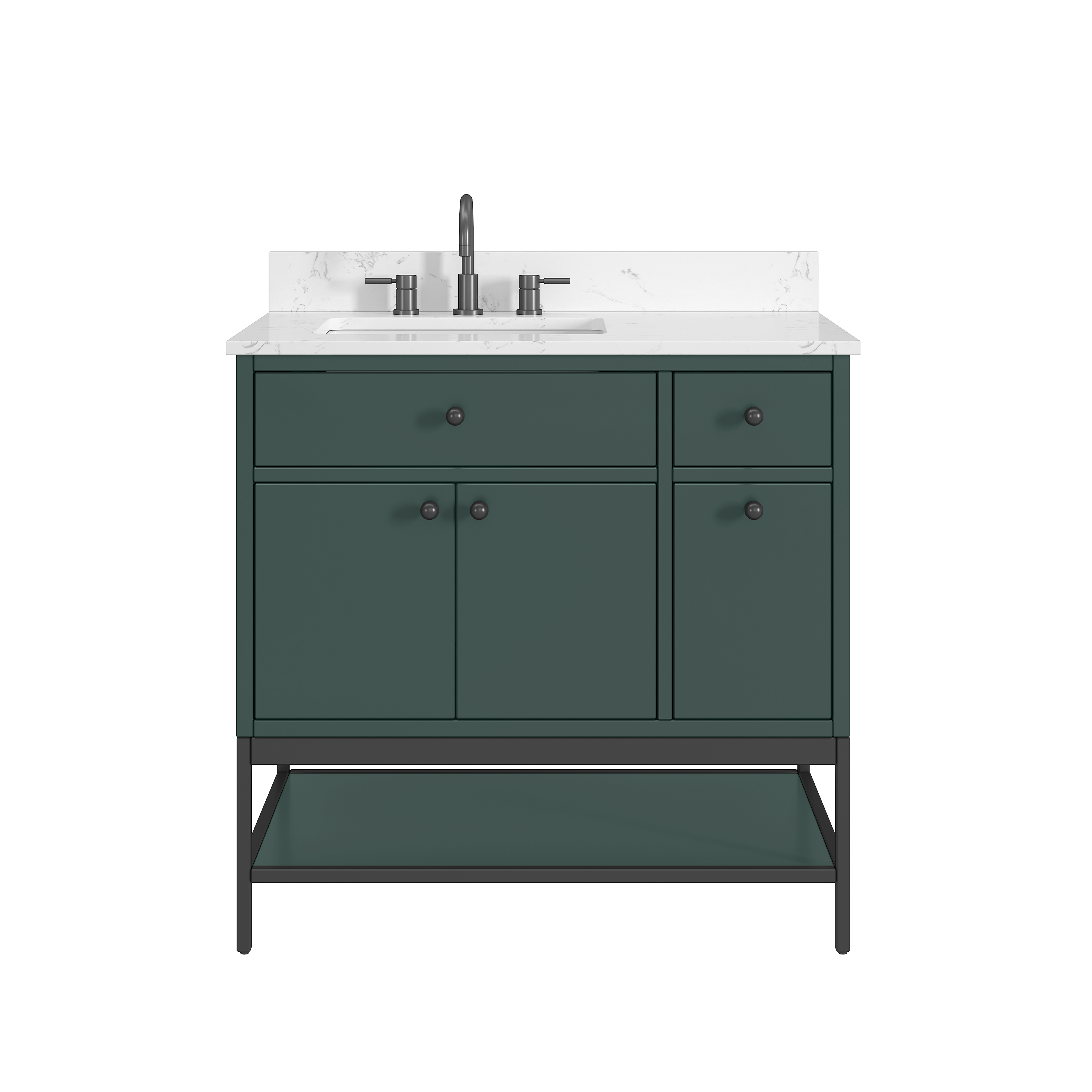 everglade green vanity set