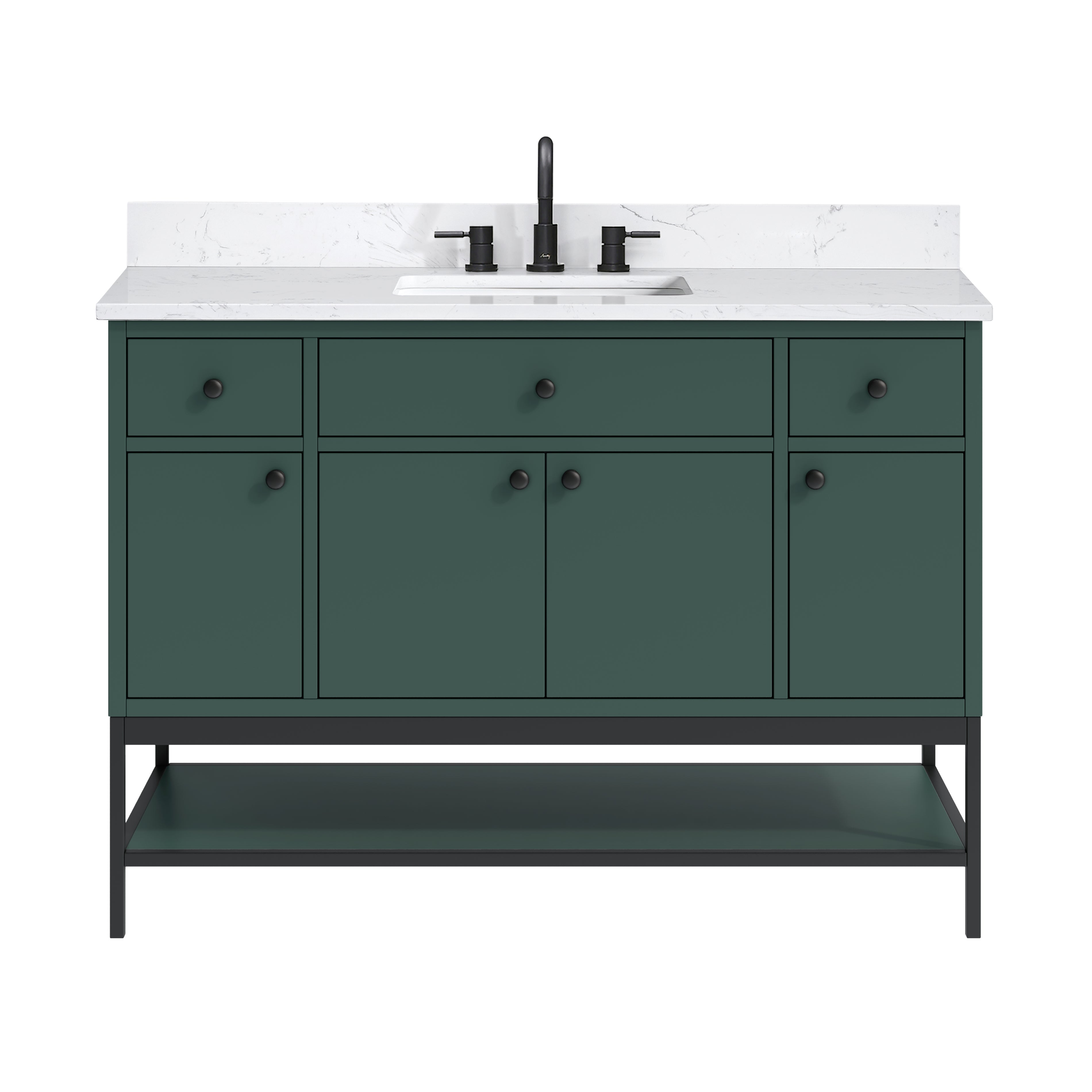 everglade green vanity set