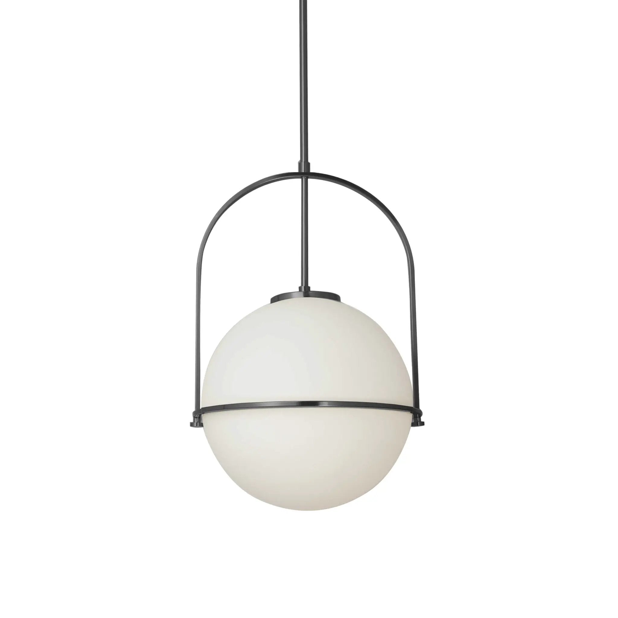 Dainolite 1 Light Incandescent Pendant with White Opal Glass by Dainolite