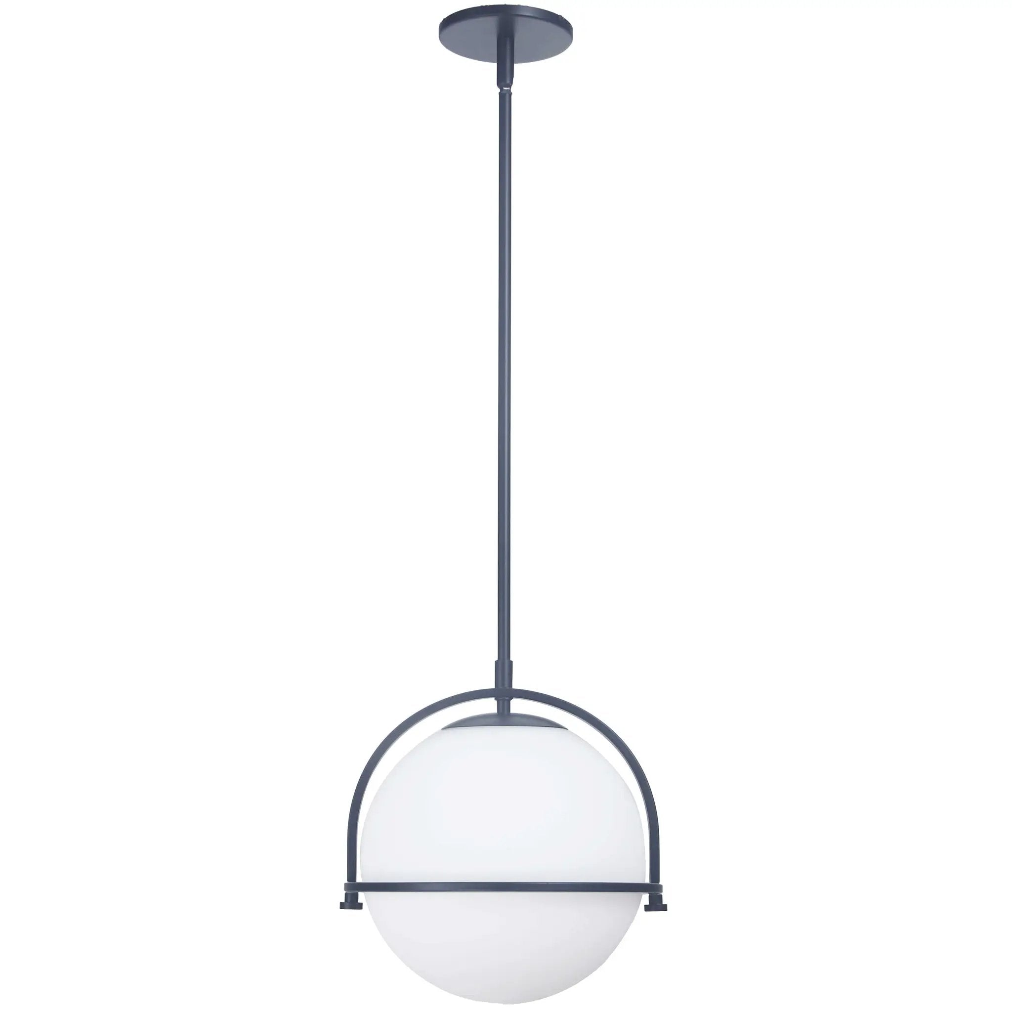 Dainolite 1 Light Incandescent Pendant with White Opal Glass by Dainolite
