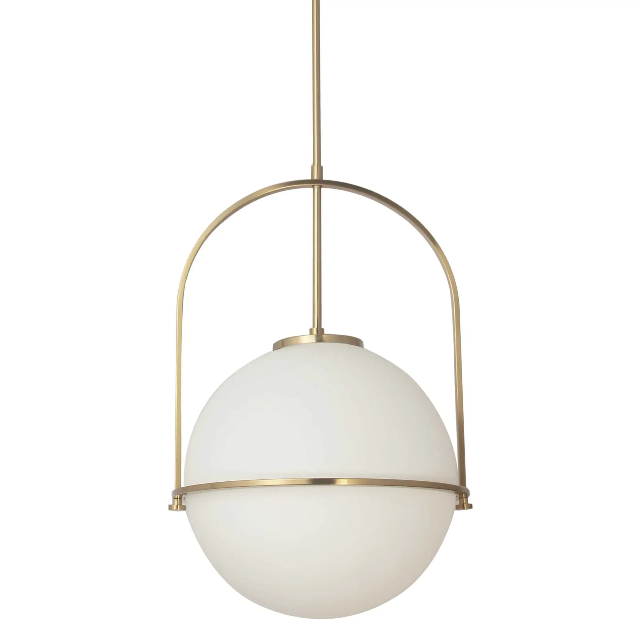 Dainolite 1 Light Incandescent Pendant with White Opal Glass by Dainolite