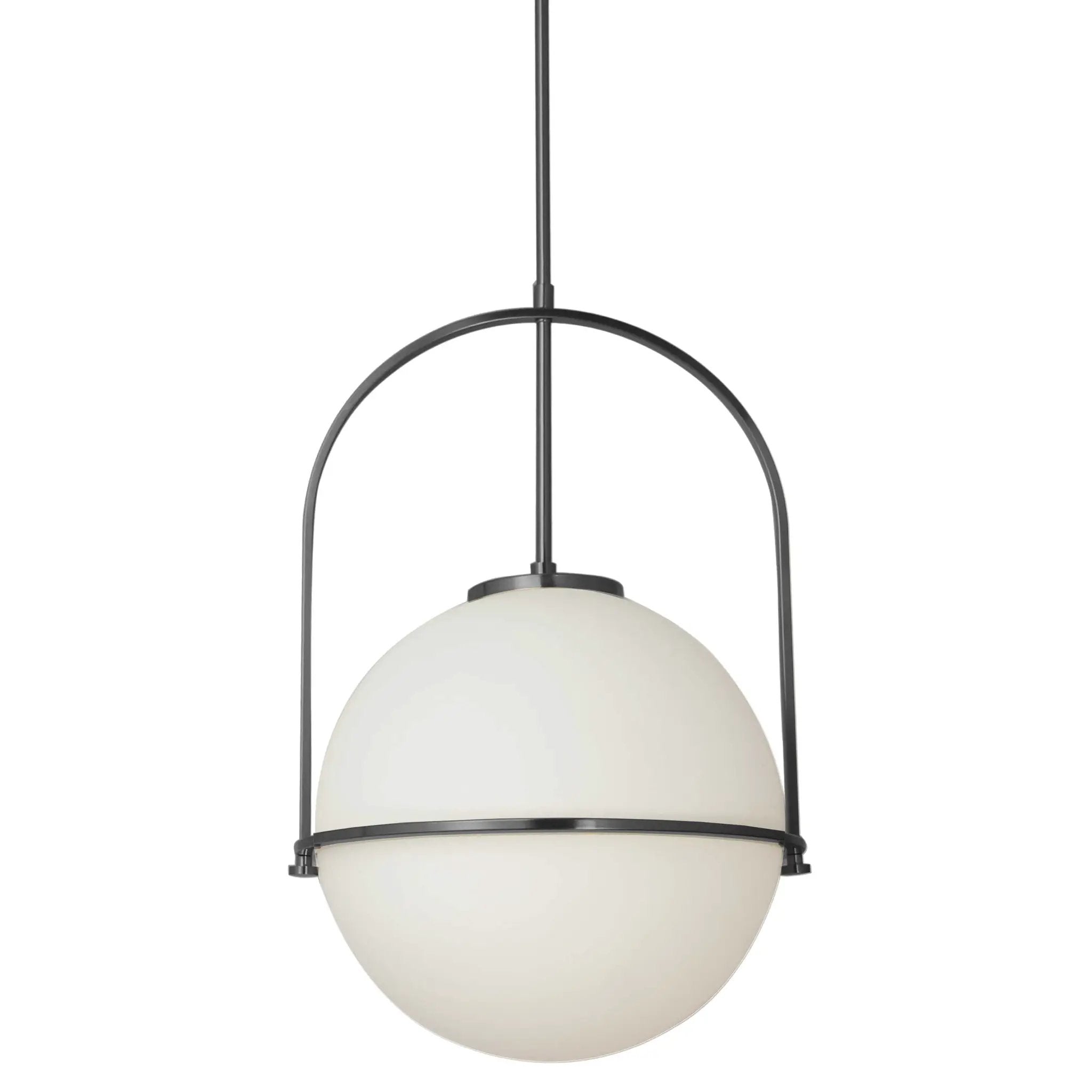 Dainolite 1 Light Incandescent Pendant with White Opal Glass by Dainolite