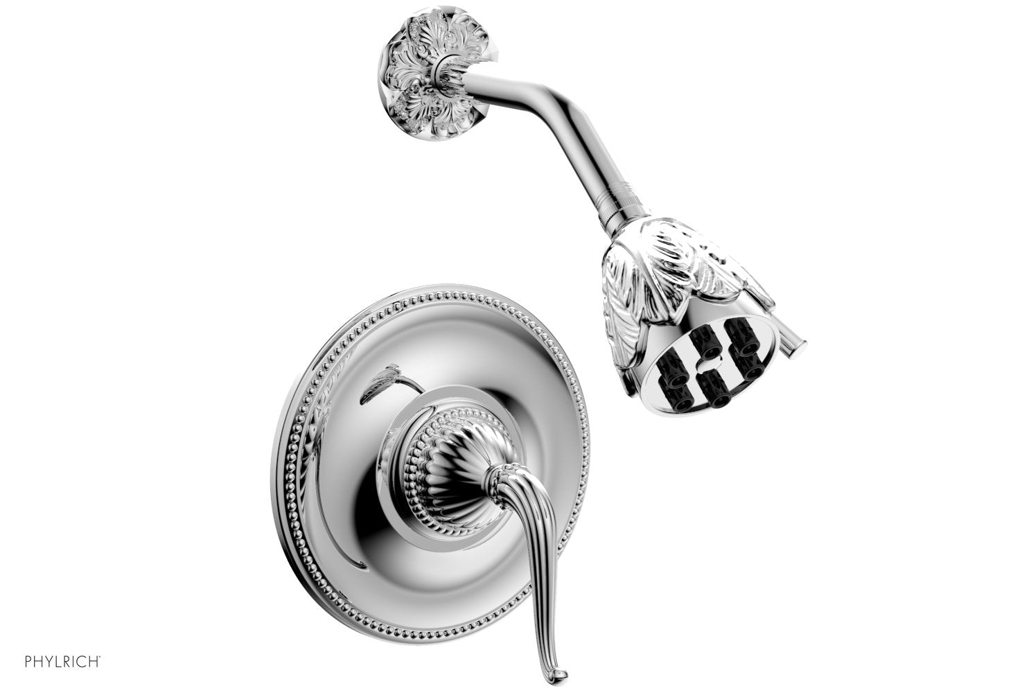 polished chrome shower set