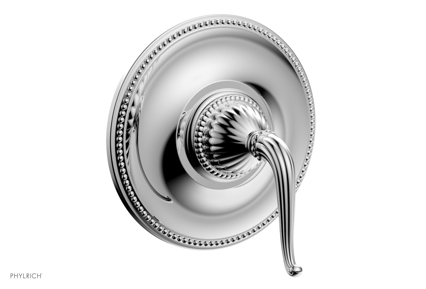 polished chrome shower plate