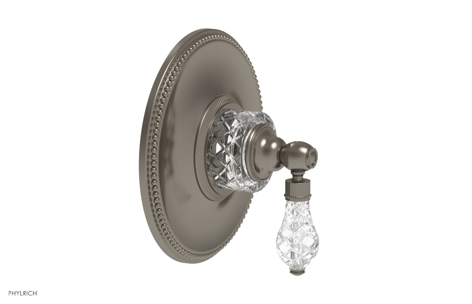 Phylrich REGENT CUT CRYSTAL Pressure Balance Shower Plate & Handle Trim