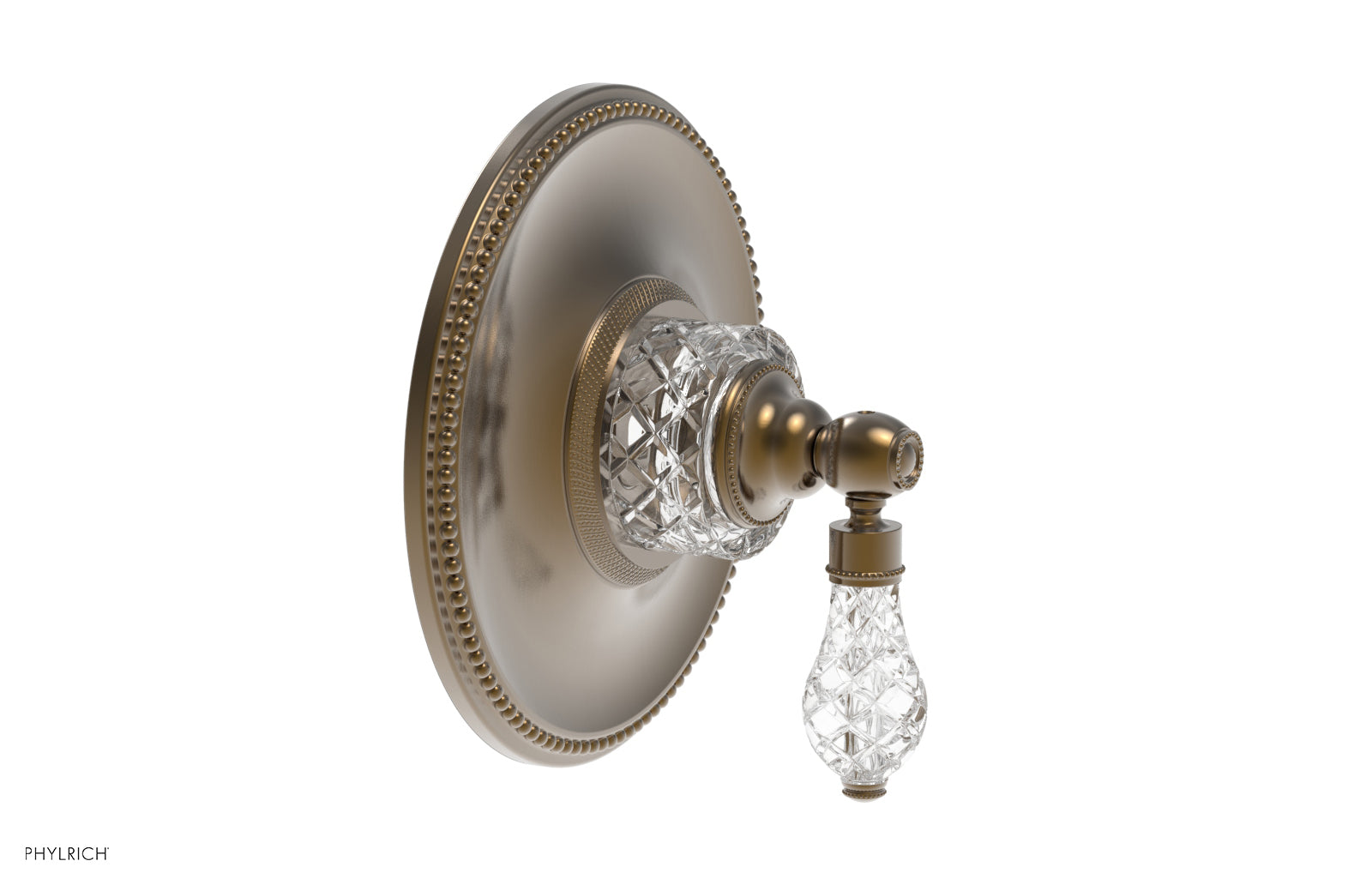 Phylrich REGENT CUT CRYSTAL 1/2" Thermostatic Shower Trim