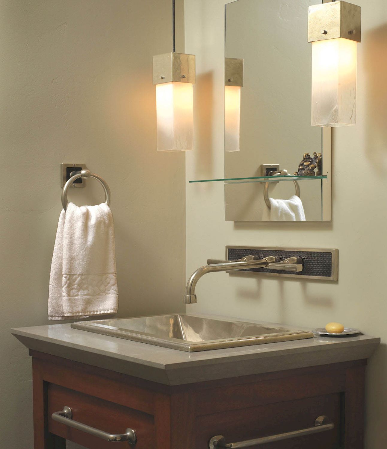 white bronze medium cabinet pull 