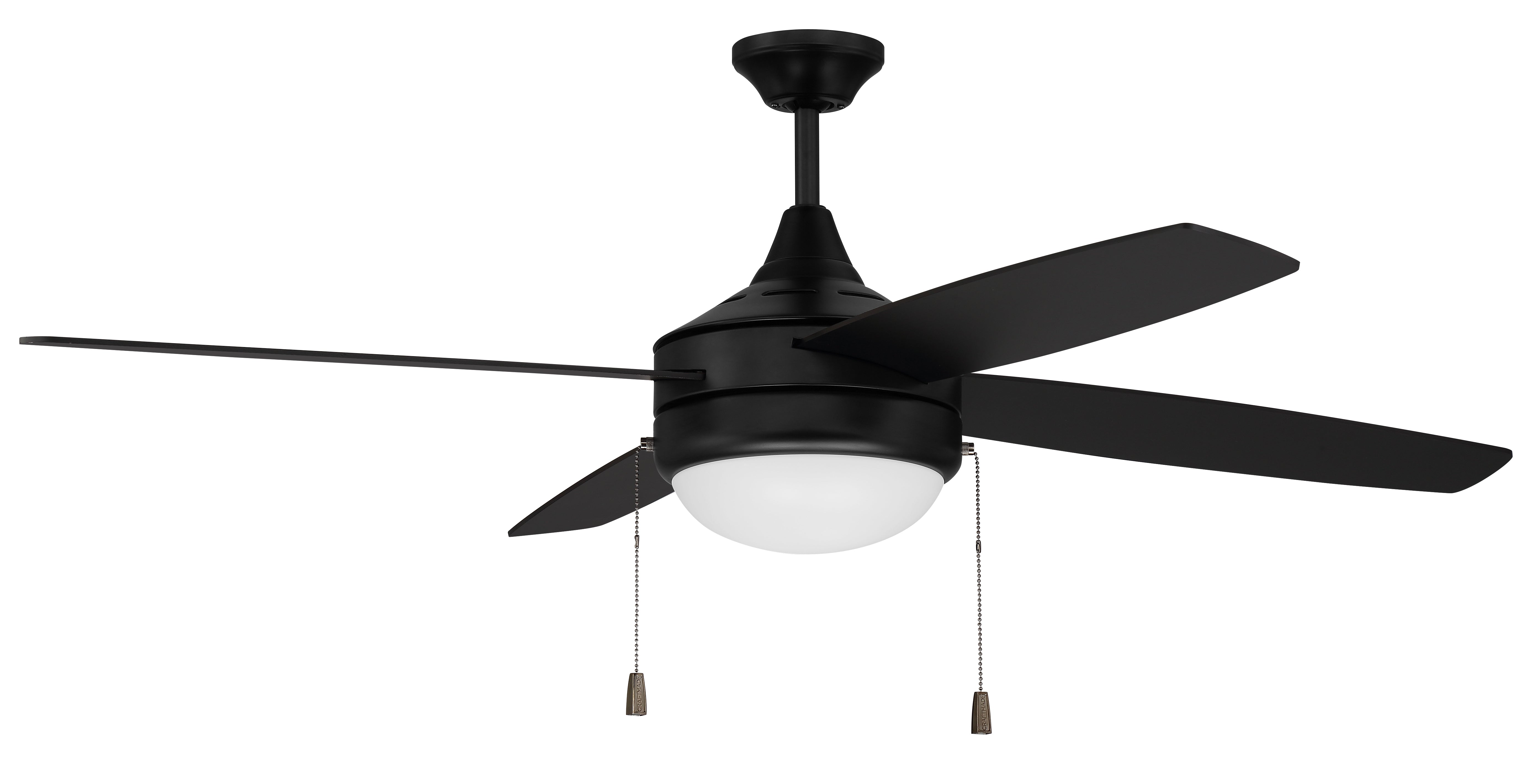 flat black ceiling fans