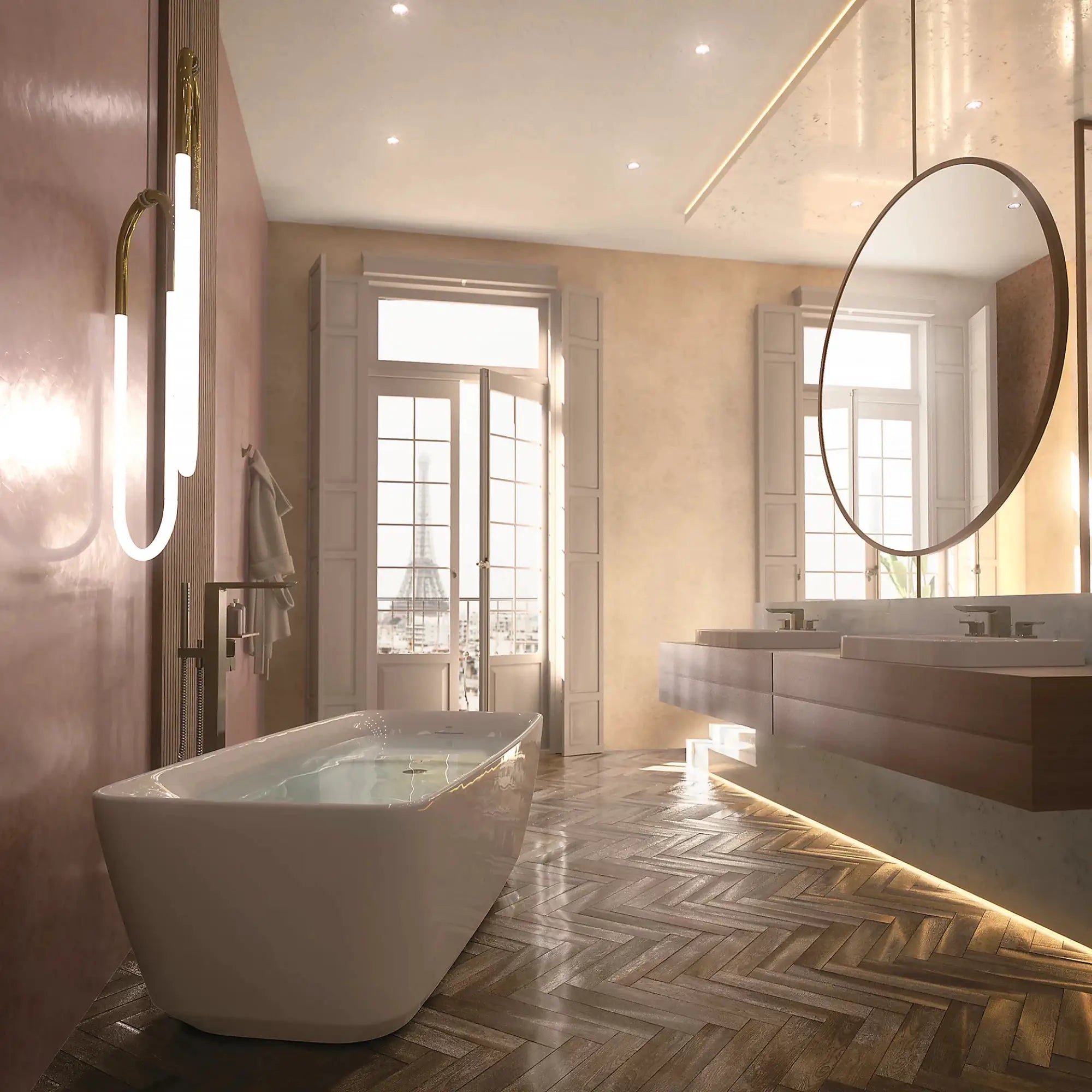 gloss white tub
