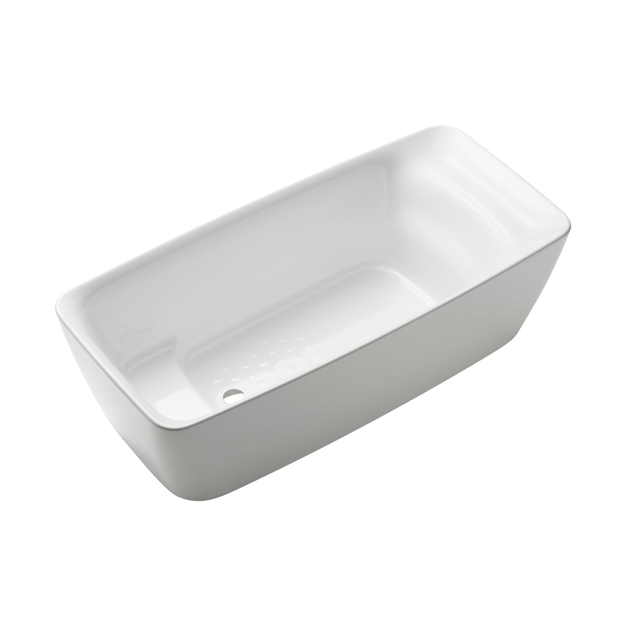 gloss white flotation tub