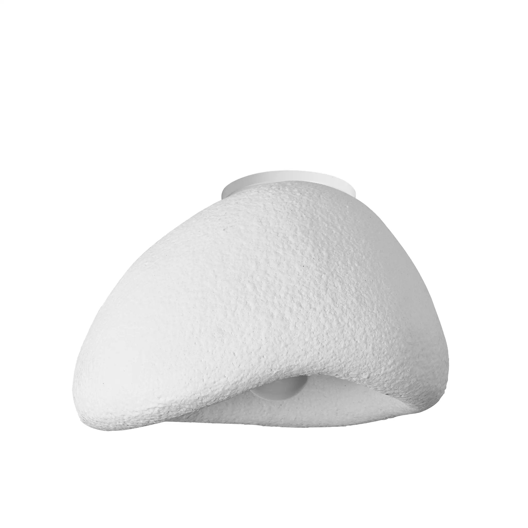matte white flush mount
