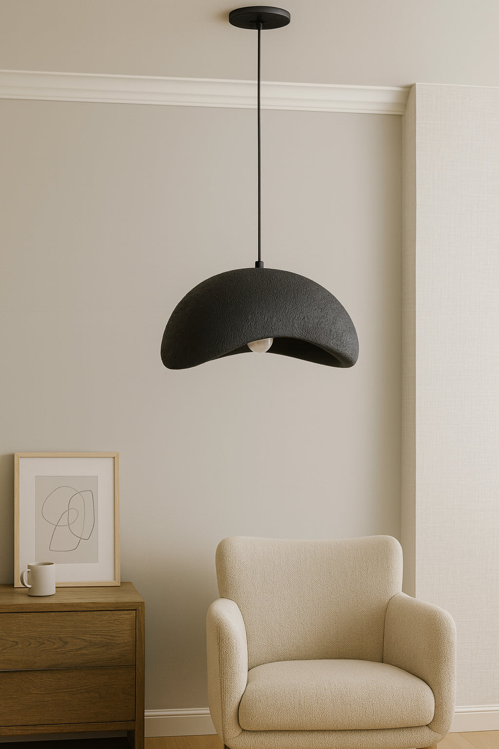 matte black pendant light