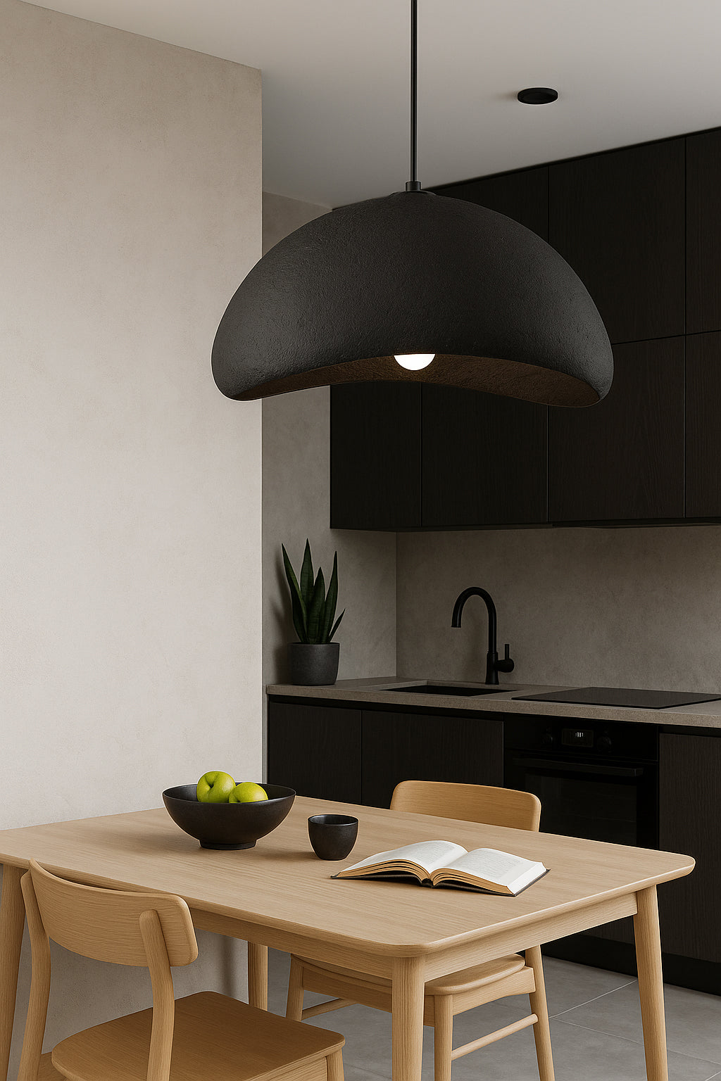 matte black pendant light